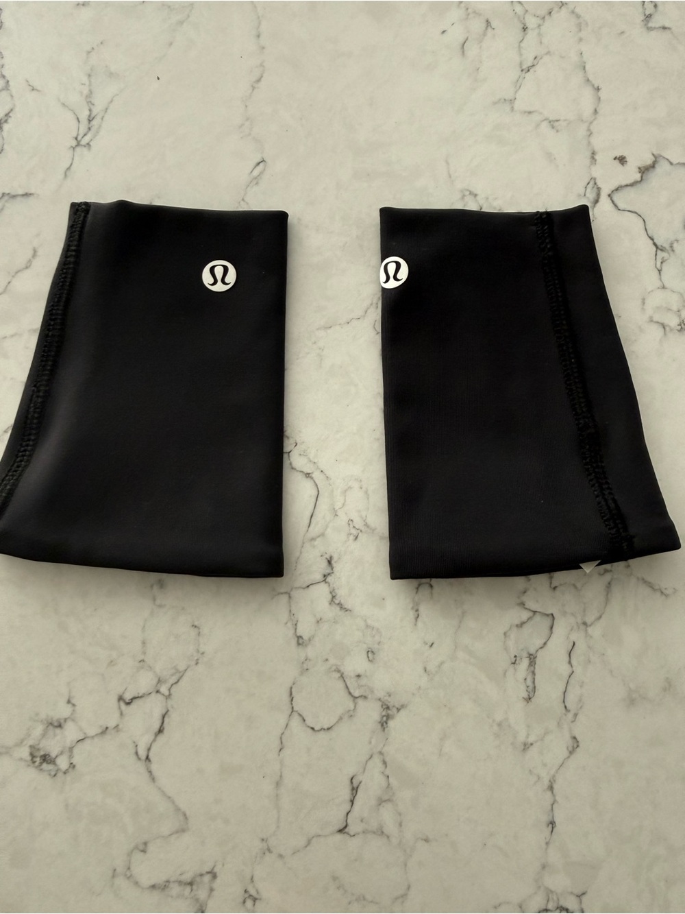 lululemon athletica Black wrist sweatbands Pair